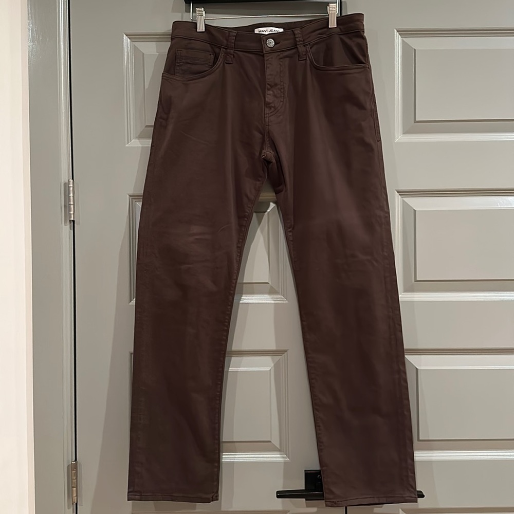 Mavi Men's Brown Straight-Leg Pants
